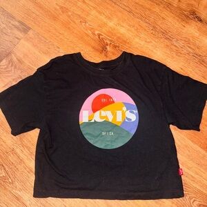 Levi's Kids Black Tee with Colorful Logo
